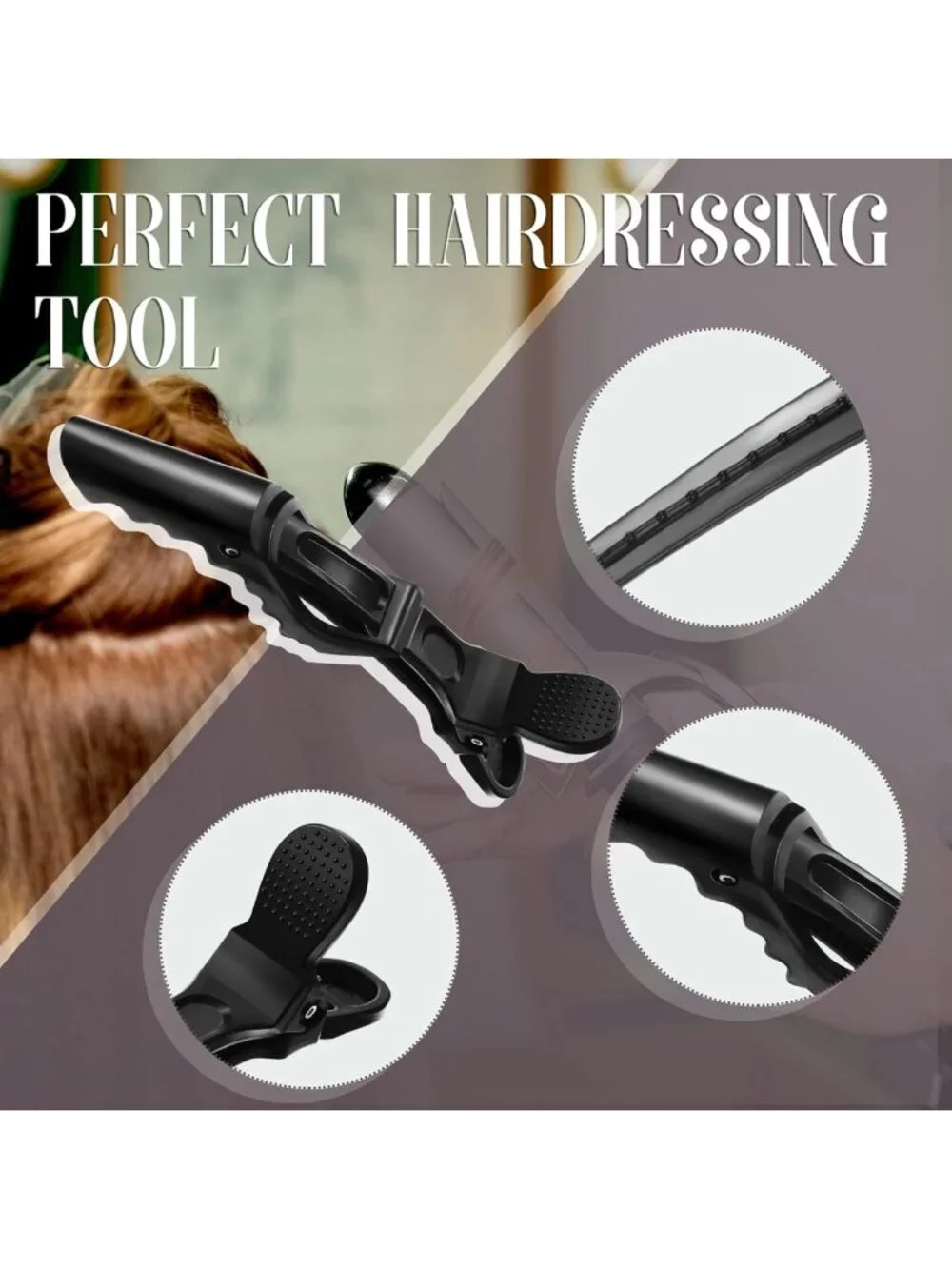 80 Pack Wide Teeth Alligator Hair Sectioning Clips for Women - Home Styling